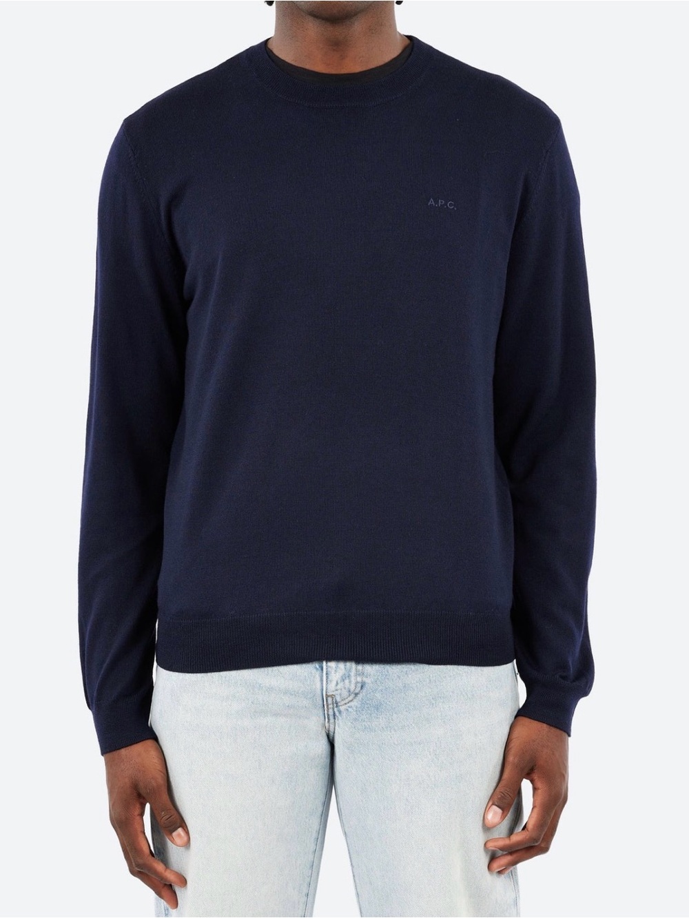 A.P.C. Matt Logo Sweater Sz L